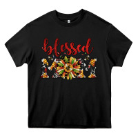 Black Christmas blessed mom Heavy Core Tee - JahusDesignShop