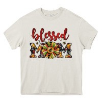 Cream Christmas blessed mom Heavy Core Tee - JahusDesignShop