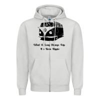 Dove Grey What A Long Strange Trip It s Been Hippie Zipper Hoodie - Bettercallsaul