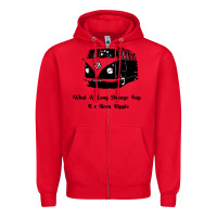 Red What A Long Strange Trip It s Been Hippie Zipper Hoodie - Bettercallsaul