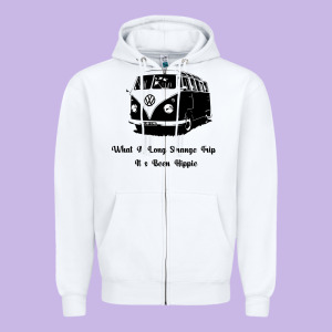 What A Long Strange Trip It S Been Hippie Zipper Hoodie Designed By Bettercallsaul