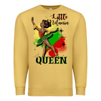 Antique Gold little melanin queen Premium Sweatshirt - CowGirlArtShop