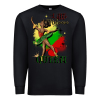 Black little melanin queen Premium Sweatshirt - CowGirlArtShop