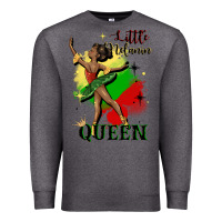 Charcoal Heather little melanin queen Premium Sweatshirt - CowGirlArtShop