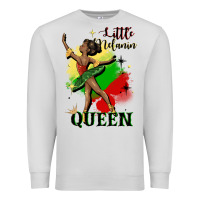Dove Grey little melanin queen Premium Sweatshirt - CowGirlArtShop