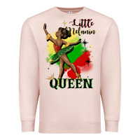 Pale Pink little melanin queen Premium Sweatshirt - CowGirlArtShop