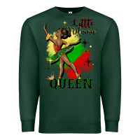 Sports Green little melanin queen Premium Sweatshirt - CowGirlArtShop