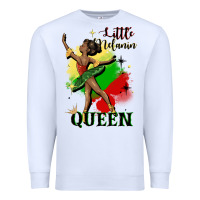 White little melanin queen Premium Sweatshirt - CowGirlArtShop