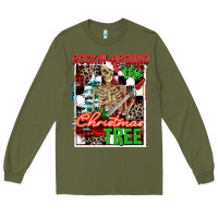 Rockin' Around The Christmas Tree Skeleton Long Sleeve Tee | Teevron