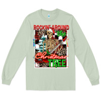 Matcha Rockin' around the Christmas tree skeleton Long Sleeve Tee - NancyCooperArtShop