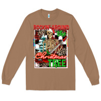 Toasted Coconut Rockin' around the Christmas tree skeleton Long Sleeve Tee - NancyCooperArtShop