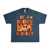 Midnight Navy be a buddy not a bully Urban Heavy Tee - MaliasSmallBusiness