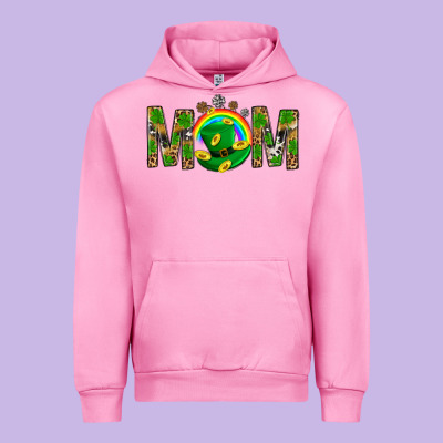 Western Mom With Shamrocks Urban Hoodie Designed By Bundleandbundleshop