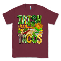 Burgundy Irish i Had Tacos Classic Tee - CowhideDigitalArt
