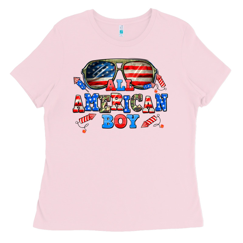 All American Boy Ladies Tee by AdoDesignShop | Teevron