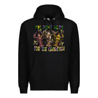 Black im just here for the crawfish Premium Hoodie - CowGirlArtShop