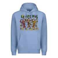 Colony Blue im just here for the crawfish Premium Hoodie - CowGirlArtShop