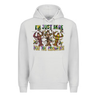 Dove Grey im just here for the crawfish Premium Hoodie - CowGirlArtShop
