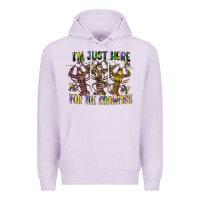 Lilac im just here for the crawfish Premium Hoodie - CowGirlArtShop