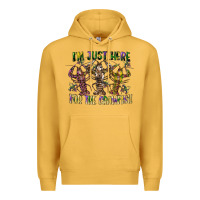 Mustard im just here for the crawfish Premium Hoodie - CowGirlArtShop