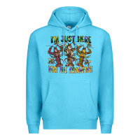 Ocean Blue im just here for the crawfish Premium Hoodie - CowGirlArtShop