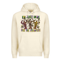 Sandshell im just here for the crawfish Premium Hoodie - CowGirlArtShop