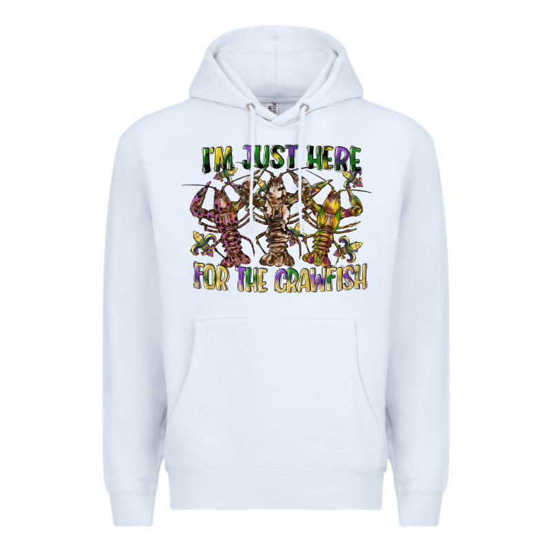 Im Just Here For The Crawfish Premium Hoodie by CowGirlArtShop | Teevron