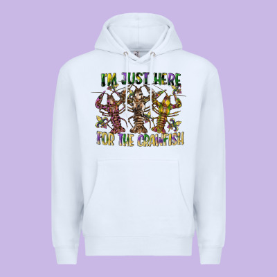 Im Just Here For The Crawfish Premium Hoodie Designed By Cowgirlartshop