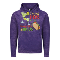 Cloud Purple i'm here for the margaritas and tacos Vintage Hoodie - MaliasSmallBusiness