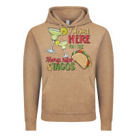 Vintage Coffee i'm here for the margaritas and tacos Vintage Hoodie - MaliasSmallBusiness