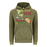 Vintage Olive i'm here for the margaritas and tacos Vintage Hoodie - MaliasSmallBusiness