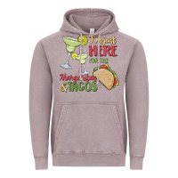 Vintage Zinc i'm here for the margaritas and tacos Vintage Hoodie - MaliasSmallBusiness