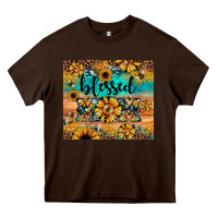 Chocolate Brown blessed mom Heavy Core Tee - JahusDesignShop