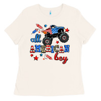 Bone all american boy  monsterr truck Ladies Tee - AdoDesignShop