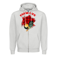 Dove Grey Farm Life Zipper Hoodie - Bettercallsaul