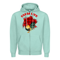 Seafoam Farm Life Zipper Hoodie - Bettercallsaul