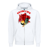 White Farm Life Zipper Hoodie - Bettercallsaul