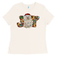 Bone pomeranian christmas joy Ladies Tee - RanaPortraitStore