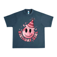 Midnight Navy birthday girl Urban Heavy Tee - MaliasSmallBusiness