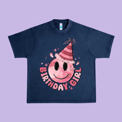 Birthday Girl Urban Heavy Tee Designed By Maliassmallbusiness