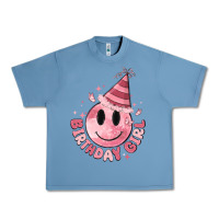 Pebble Blue birthday girl Urban Heavy Tee - MaliasSmallBusiness