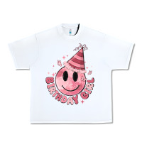 White birthday girl Urban Heavy Tee - MaliasSmallBusiness