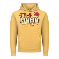 Vintage Mustard t ball mama baseball Vintage Hoodie - MaliasSmallBusiness
