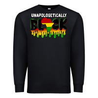 Black unapologetically black Premium Sweatshirt - CowGirlArtShop