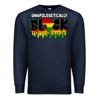 Navy unapologetically black Premium Sweatshirt - CowGirlArtShop