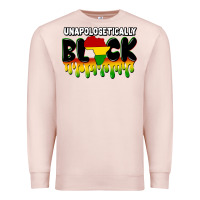 Pale Pink unapologetically black Premium Sweatshirt - CowGirlArtShop