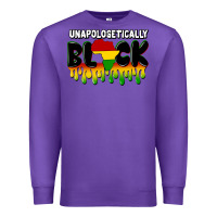 Purple unapologetically black Premium Sweatshirt - CowGirlArtShop