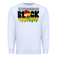 White unapologetically black Premium Sweatshirt - CowGirlArtShop