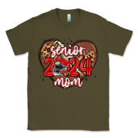 Army Green senior 2024 mom football Classic Tee - MaliasSmallBusiness