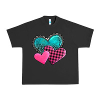 Pigment Black valentine's day hearts Urban Heavy Tee - AdoDesignShop